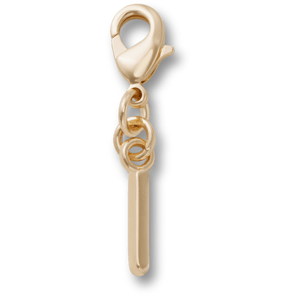 Gold Letter I Charm - US 6702