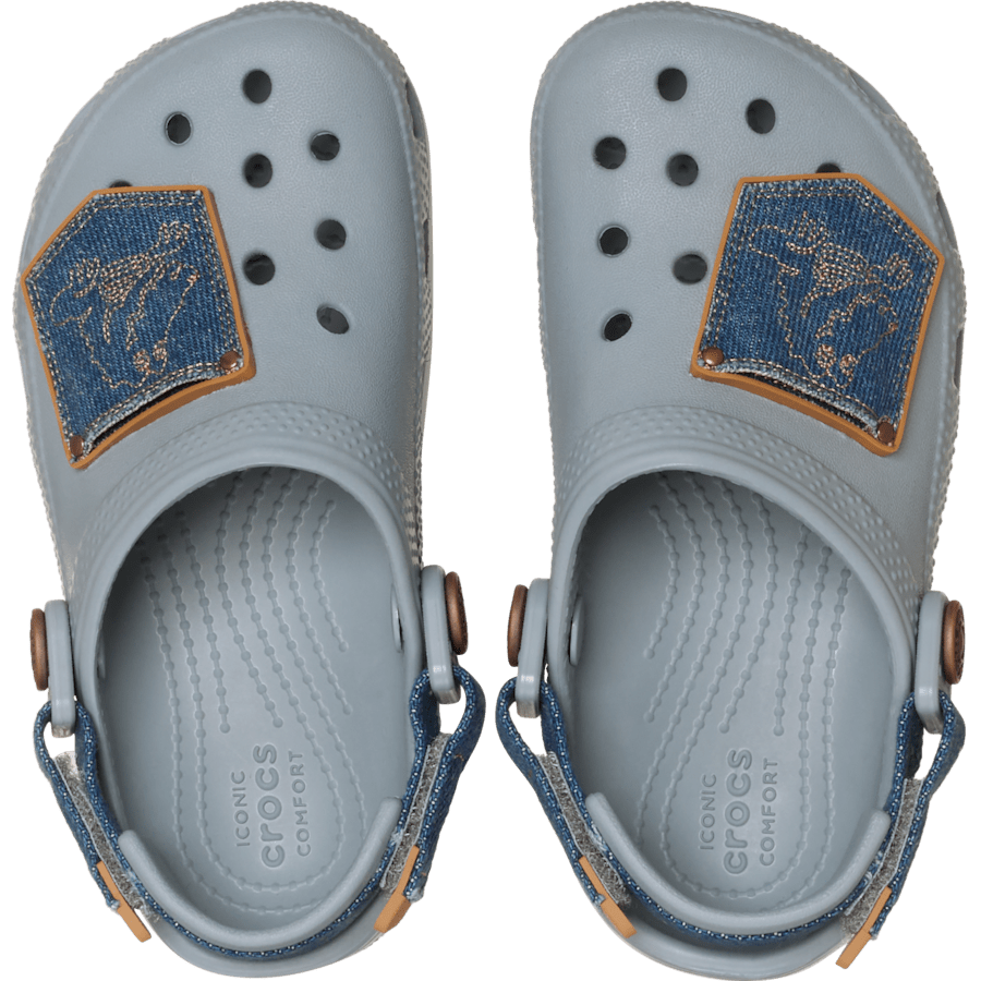 Toddler Classic Denim Adjustable Backstrap Clog - US 8011