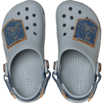 Toddler Classic Denim Adjustable Backstrap Clog - US 8011