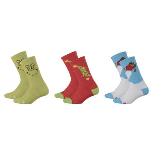 Kids' Crocs Socks The Grinch 3 Pack - US 1176