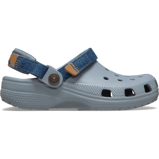 Kids' Classic Denim Adjustable Backstrap Clog - US 4796