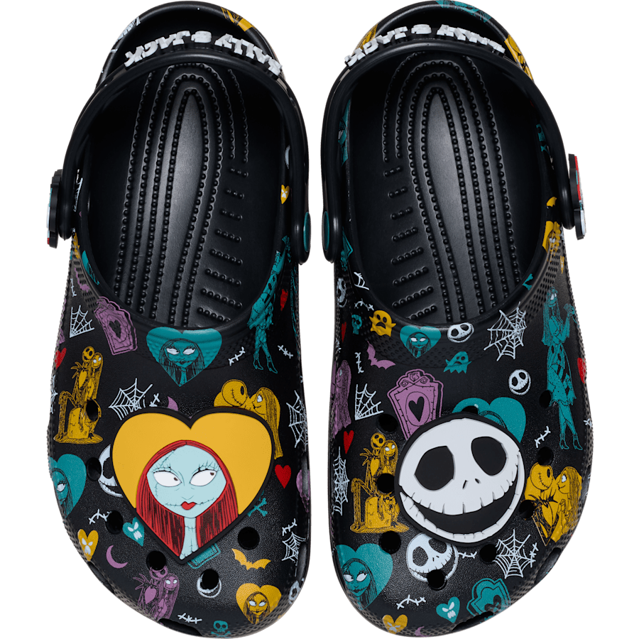 Disney Tim Burton's The Nightmare Before Christmas Jack and Sally Classic Clog - US 5096