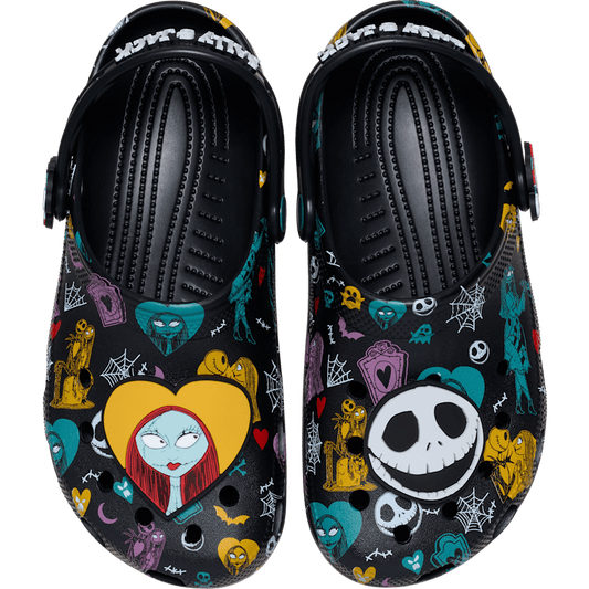 Disney Tim Burton's The Nightmare Before Christmas Jack and Sally Classic Clog - US 5096