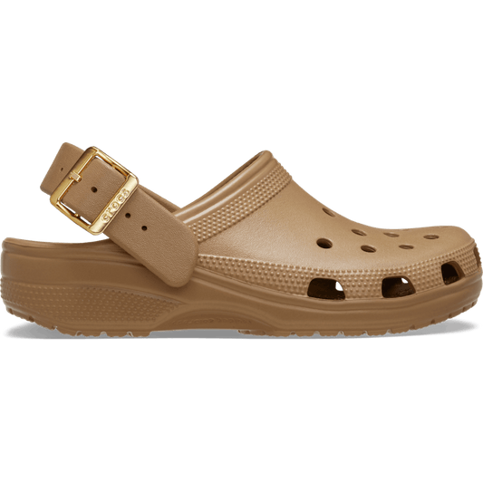 Classic Metallic Buckle Clog - US 2863