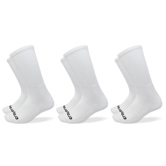 Crocs Socks Crew Texture Logo 3-Pack - US 6721