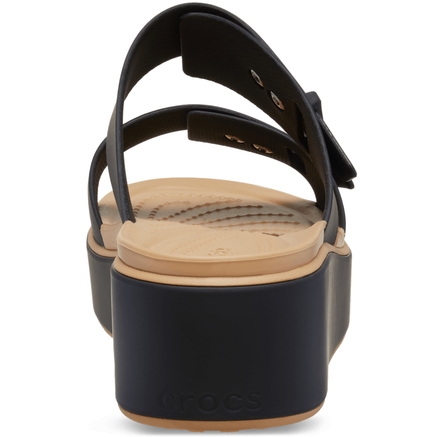 Brooklyn Buckle Low Wedge Matte Wrap Sandal - US 3733