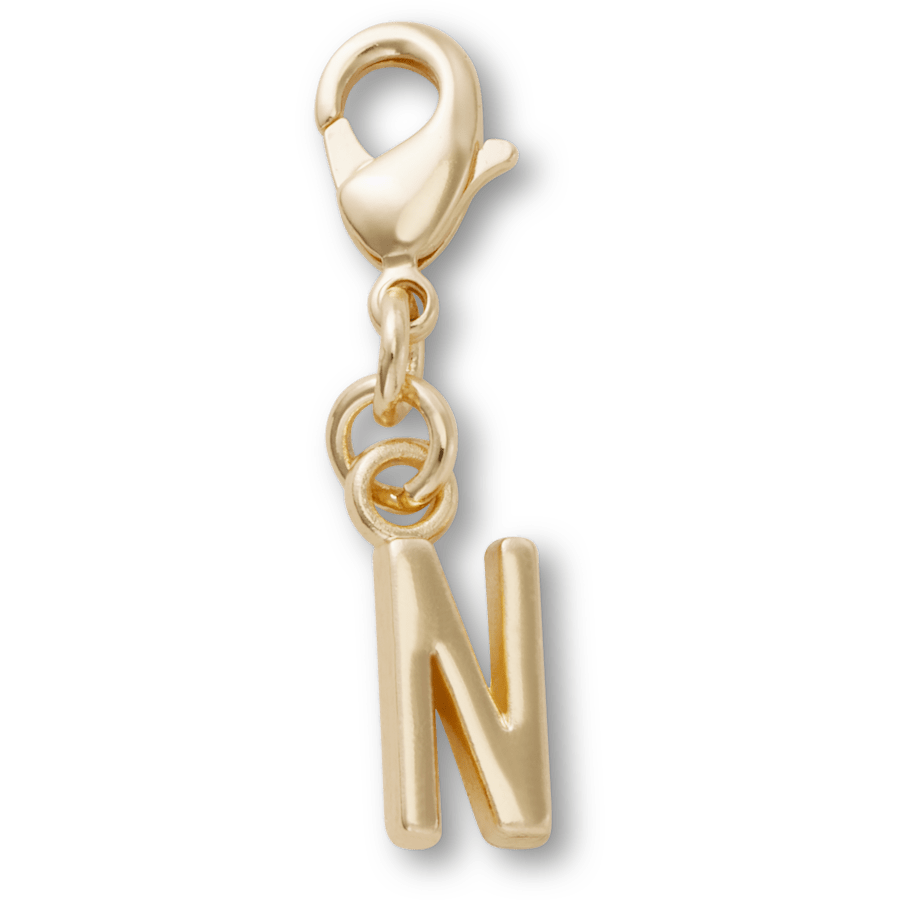 Gold Letter N Charm - US 5243