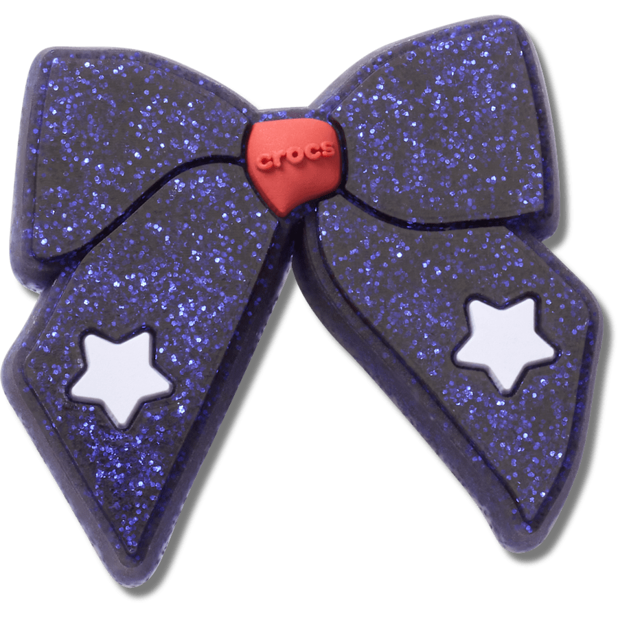 Glittery Blue Bow - US 8740