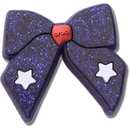 Glittery Blue Bow - US 8740