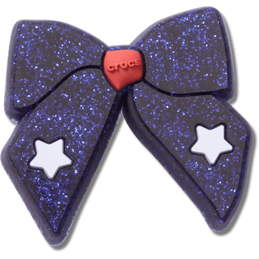 Glittery Blue Bow - US 8740