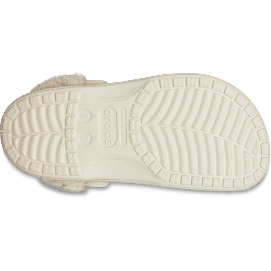 Baya Lined Fuzz-Strap Clog - US 8069