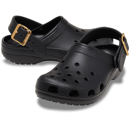 Classic Metallic Buckle Clog - US 4496