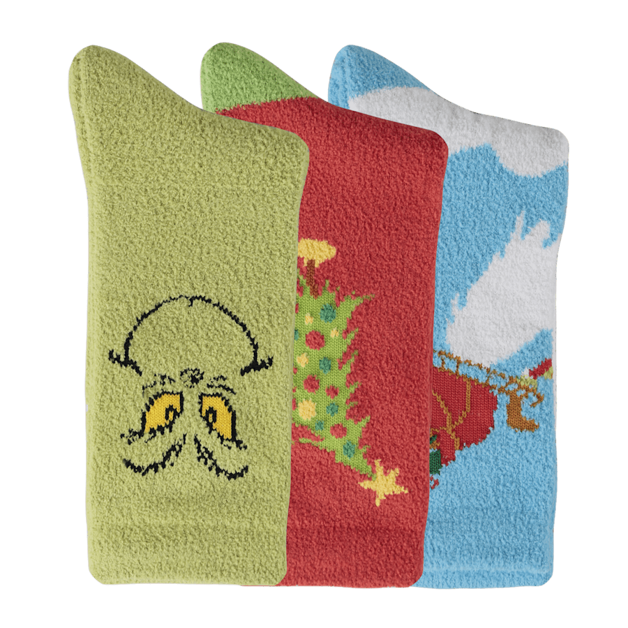 Kids' Crocs Socks The Grinch 3 Pack - US 1176