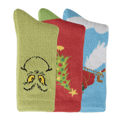 Kids' Crocs Socks The Grinch 3 Pack - US 1176