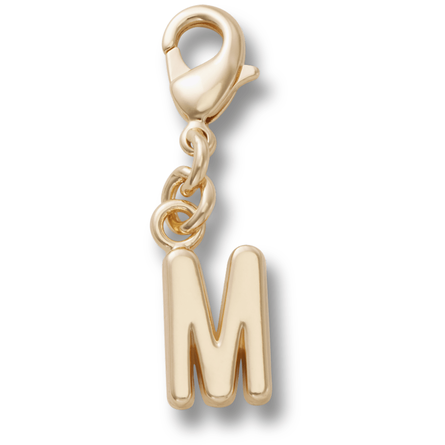 Gold Letter M Charm - US 4156