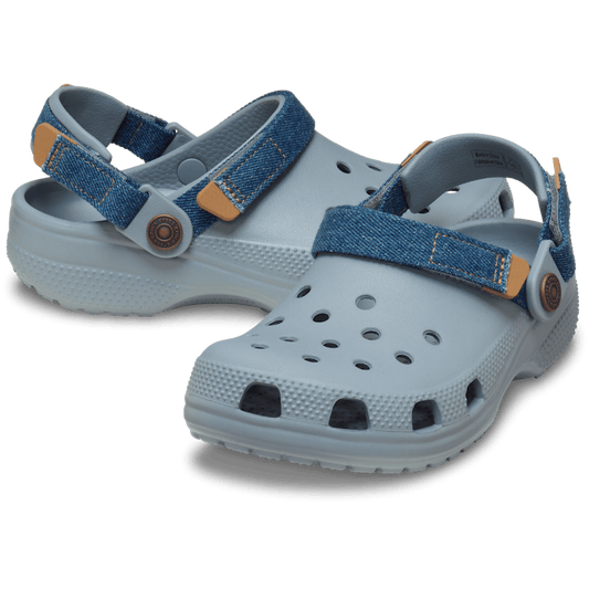 Kids' Classic Denim Adjustable Backstrap Clog - US 4796