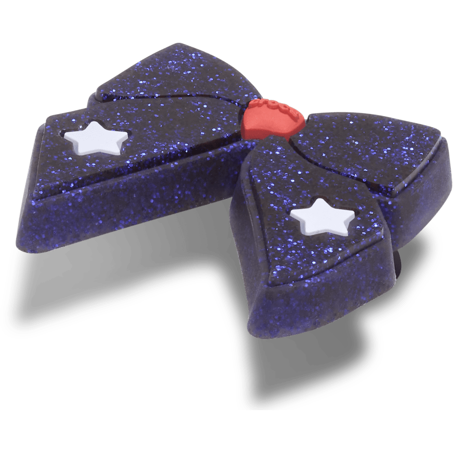 Glittery Blue Bow - US 8740