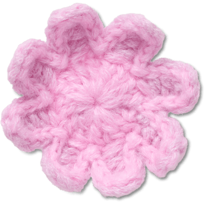 Crochet Light Pink Flower - US 1542