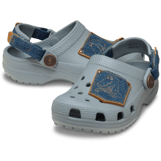 Toddler Classic Denim Adjustable Backstrap Clog - US 8011