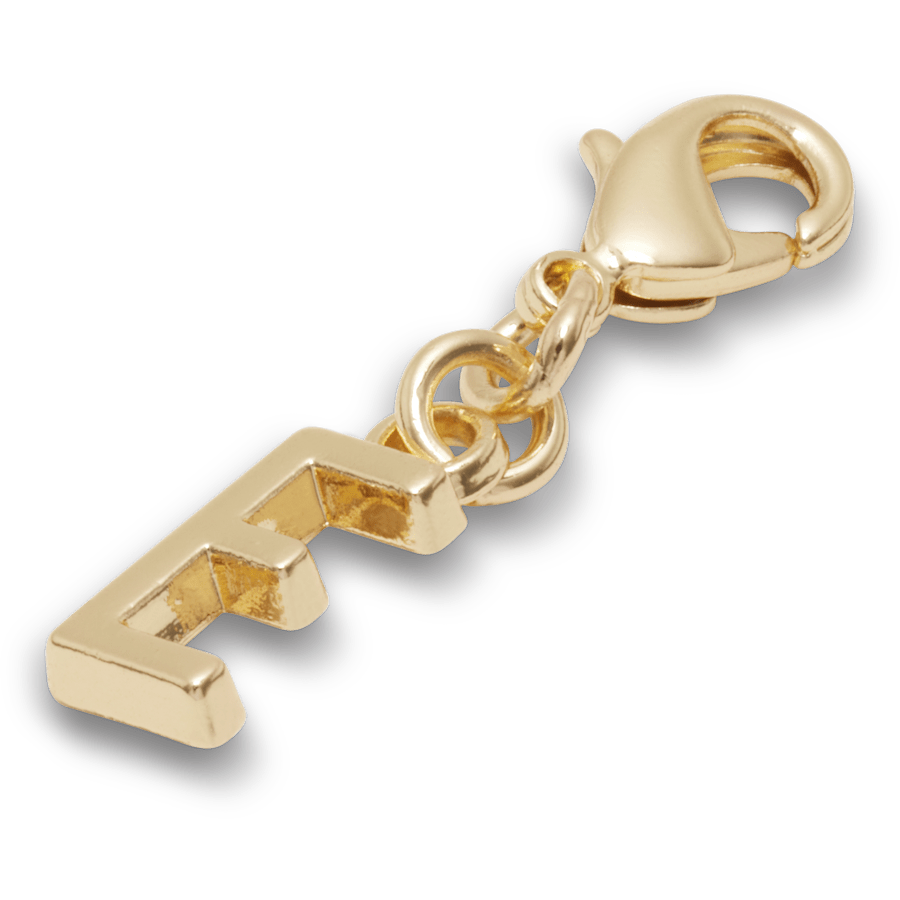 Gold Letter E Charm - US 1037