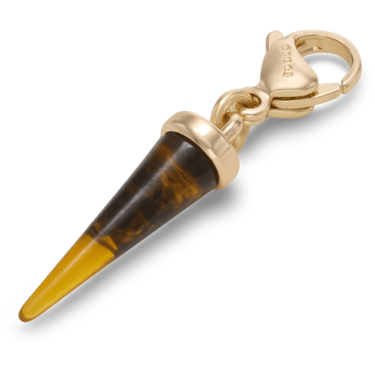 Gold Tortoise Spike Charm - US 4125