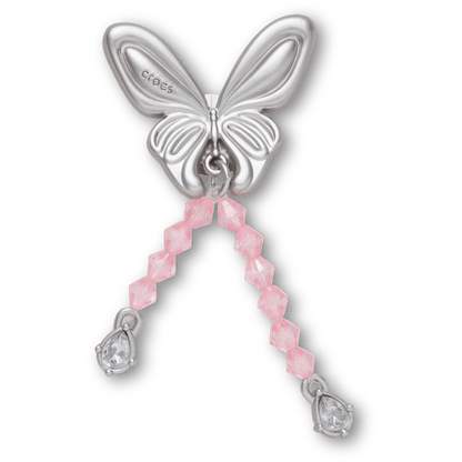 Silver Beaded Meta Butterfly - US 4040