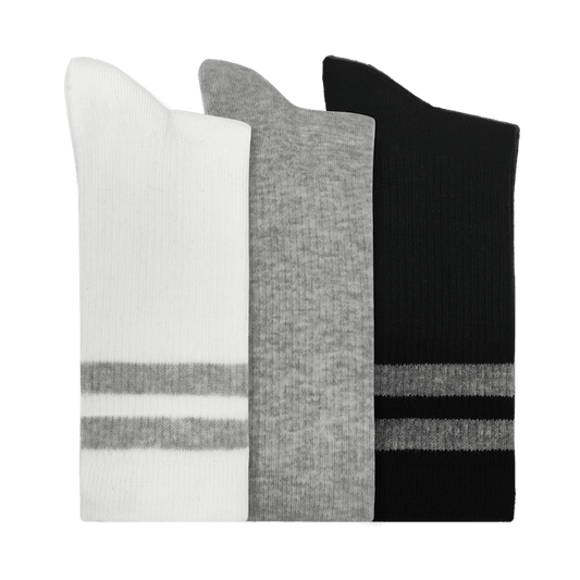 CrocsSocks Crew Small Stripe 3-Pack - US 2822