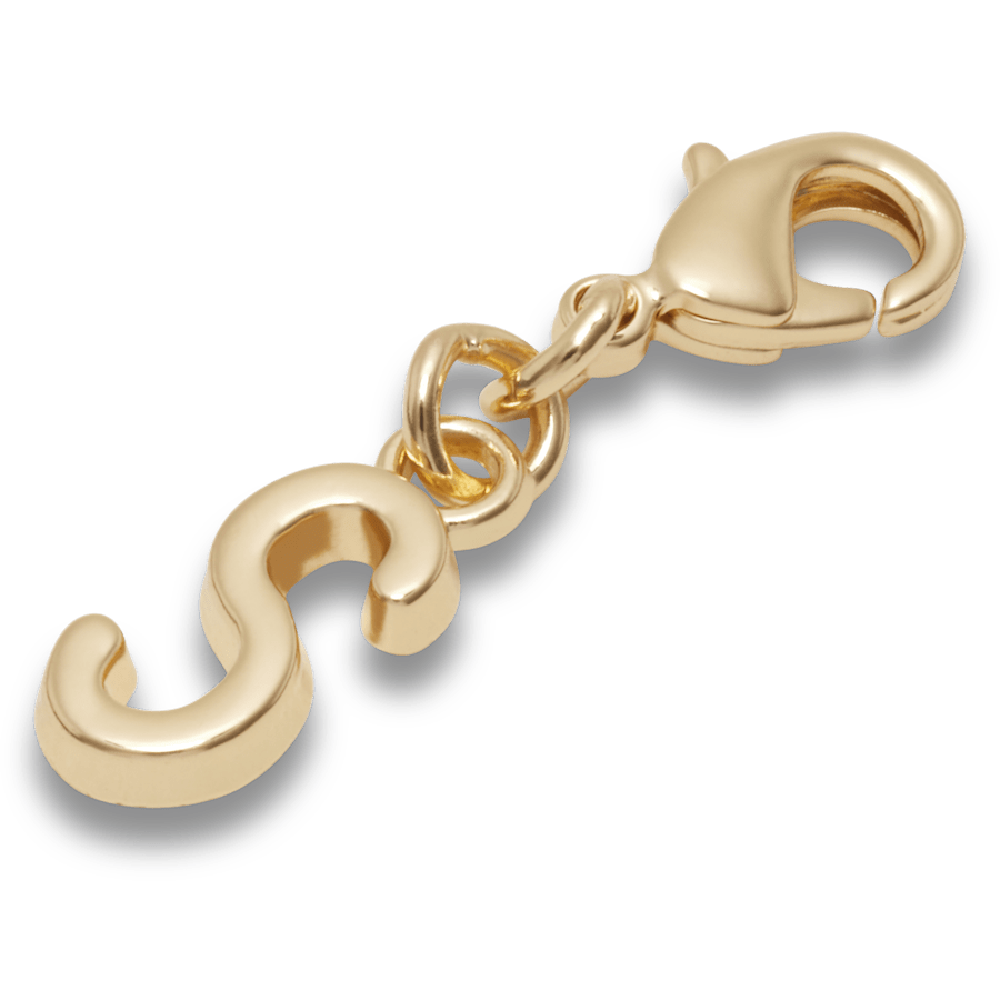 Gold Letter S Charm - US 4403