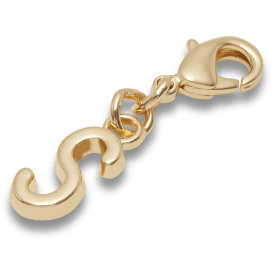 Gold Letter S Charm - US 4403