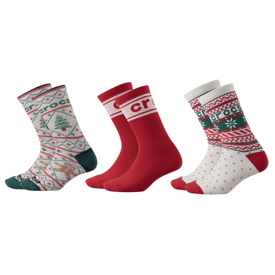 CrocsSocks Sweater Print 3-Pack - US 7669