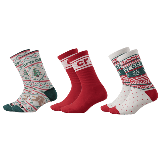 CrocsSocks Sweater Print 3-Pack - US 7669