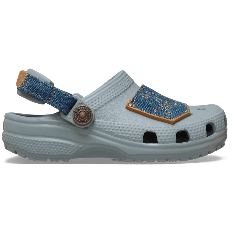 Toddler Classic Denim Adjustable Backstrap Clog - US 8011