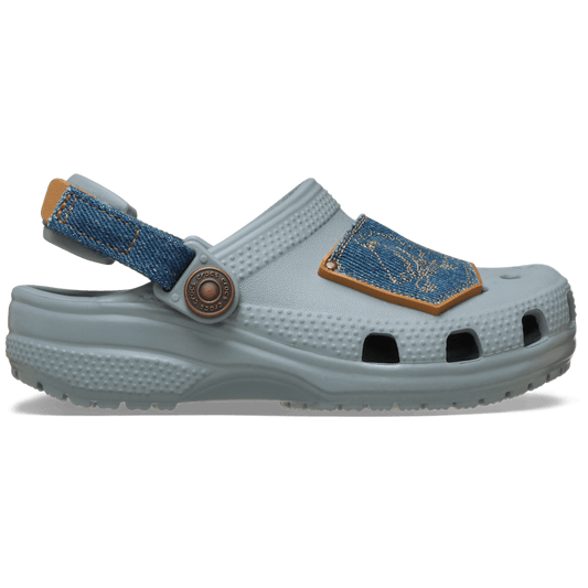 Toddler Classic Denim Adjustable Backstrap Clog - US 8011