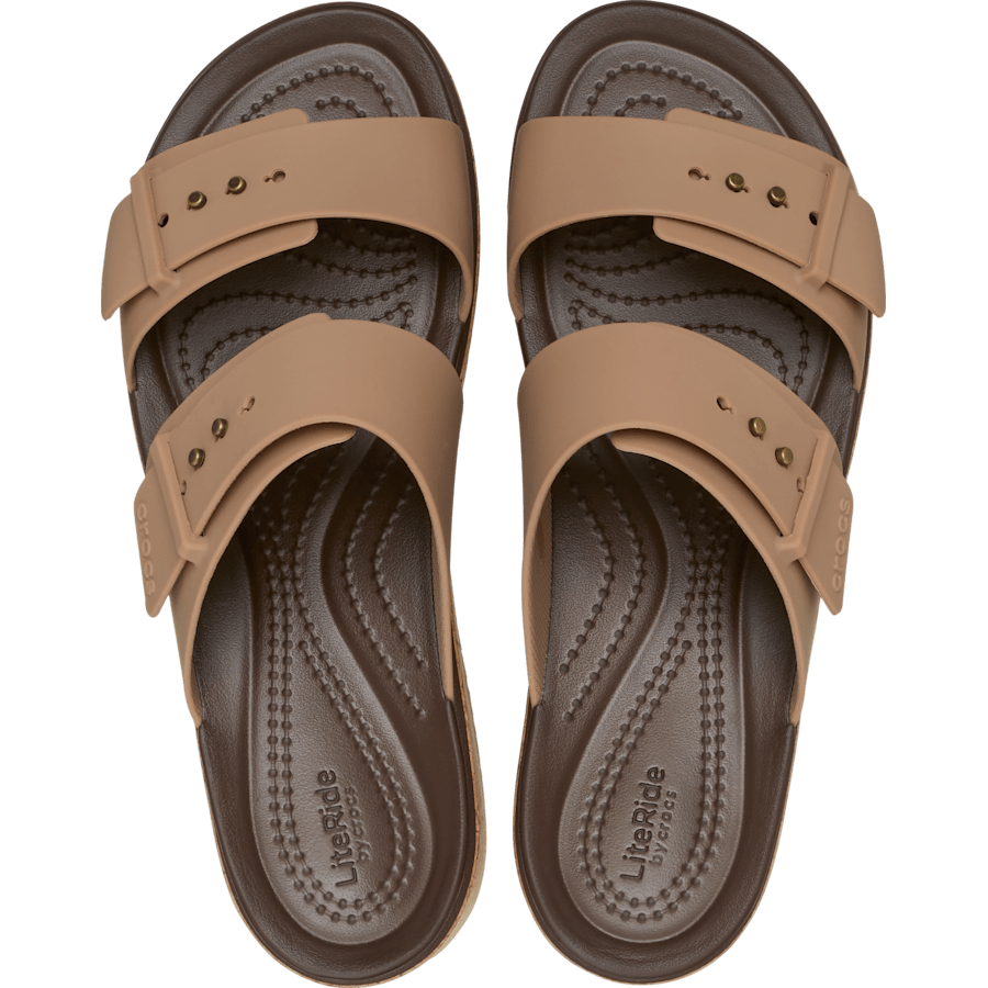 Brooklyn Buckle Low Wedge Cork Sandal - US 8179