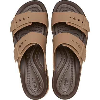 Brooklyn Buckle Low Wedge Cork Sandal - US 8179