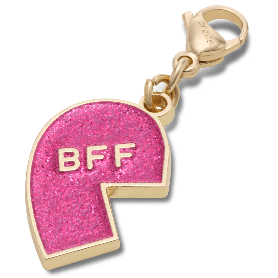 Pink Glitter BFF Charm Left - US 6719