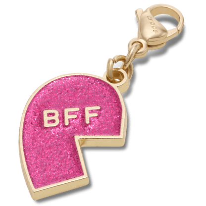 Pink Glitter BFF Charm Left - US 6719