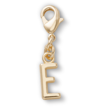 Gold Letter E Charm - US 1037